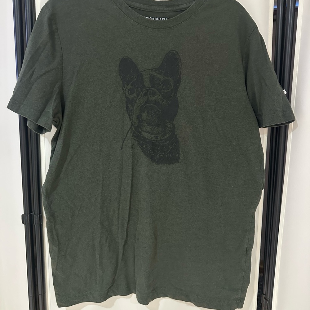 Banana Republic Olive Dog Tee